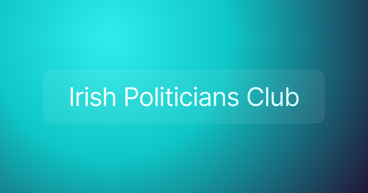 Irish Politicians Club