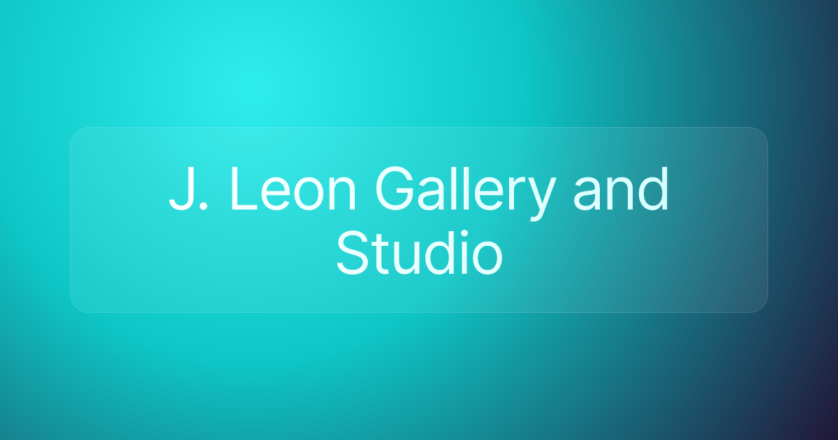 J. Leon Gallery and Studio