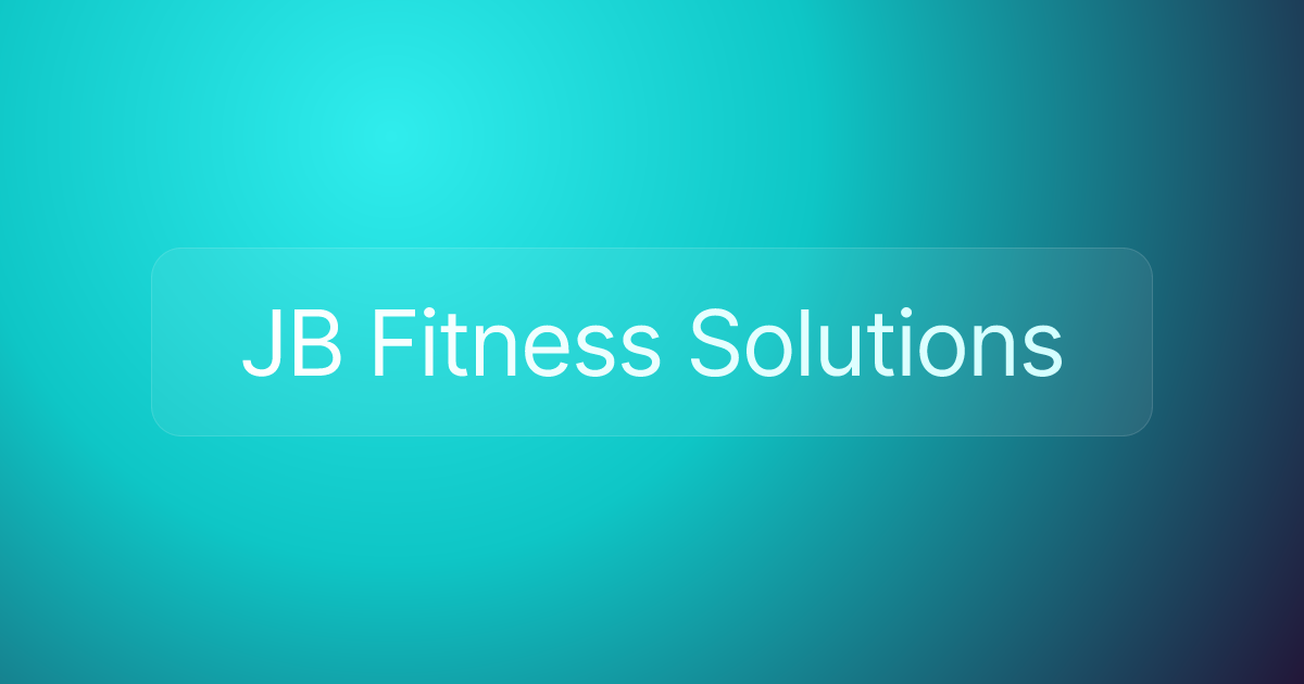 JB Fitness Solutions