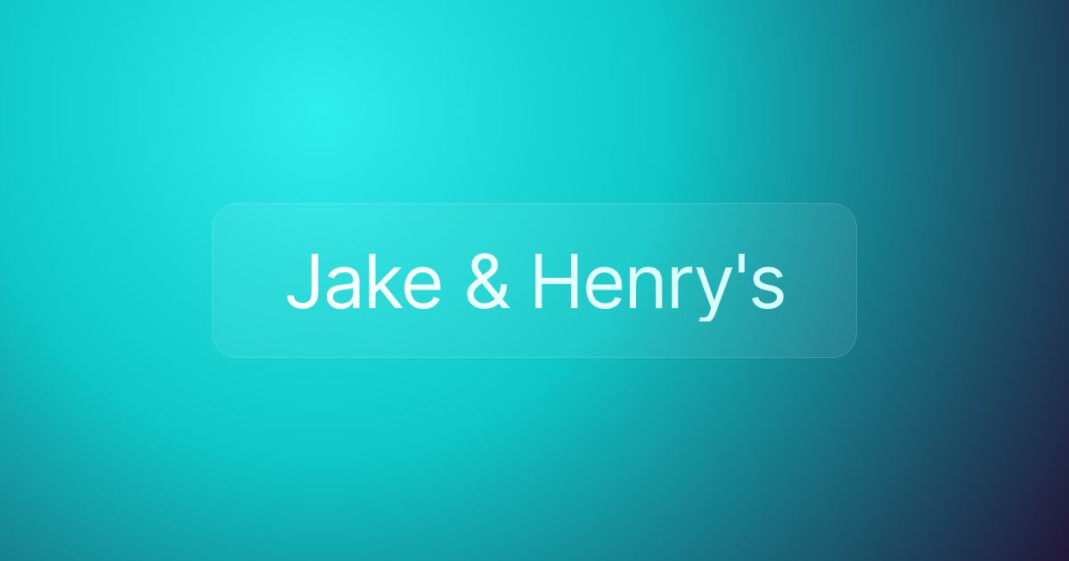 Jake & Henry's