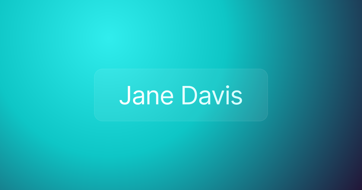 Jane Davis