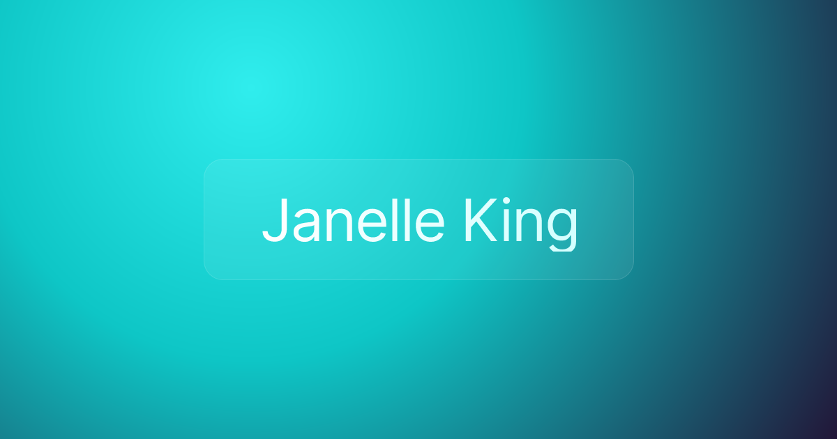 Janelle King