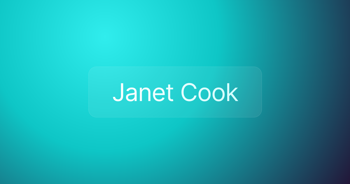 Janet Cook