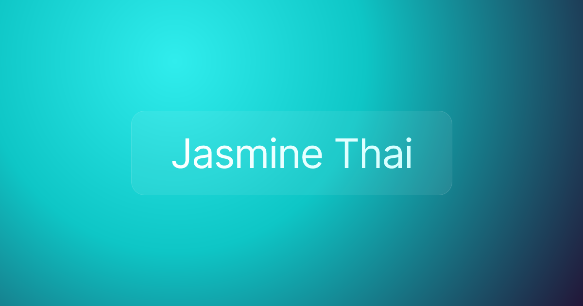 Jasmine Thai