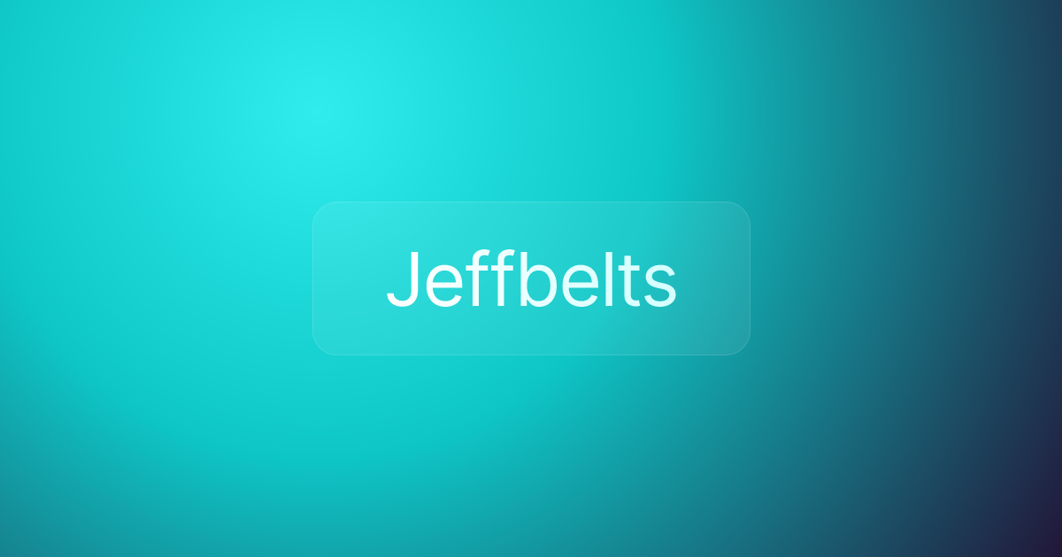 Jeffbelts