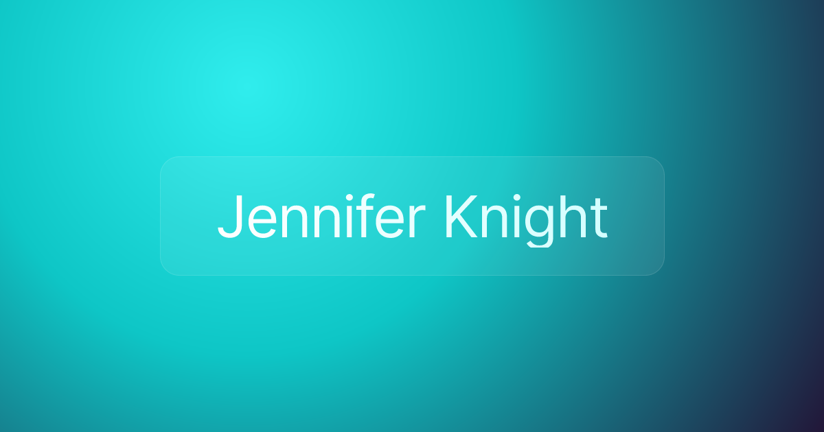 Jennifer Knight