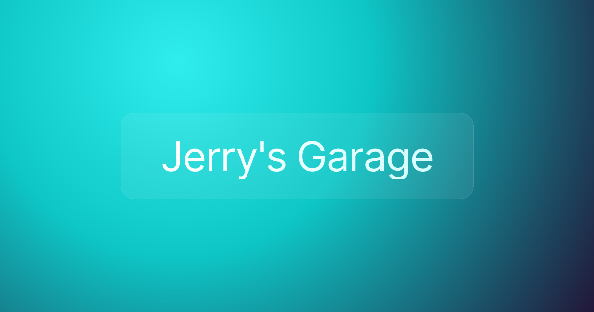 Jerry's Garage