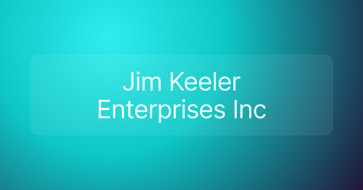 Jim Keeler Enterprises Inc