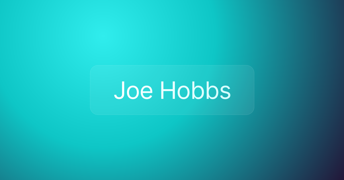 Joe Hobbs