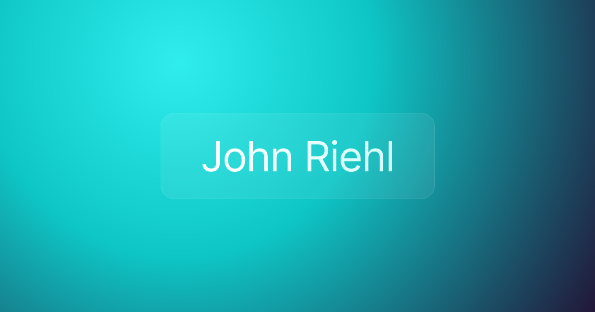 John Riehl