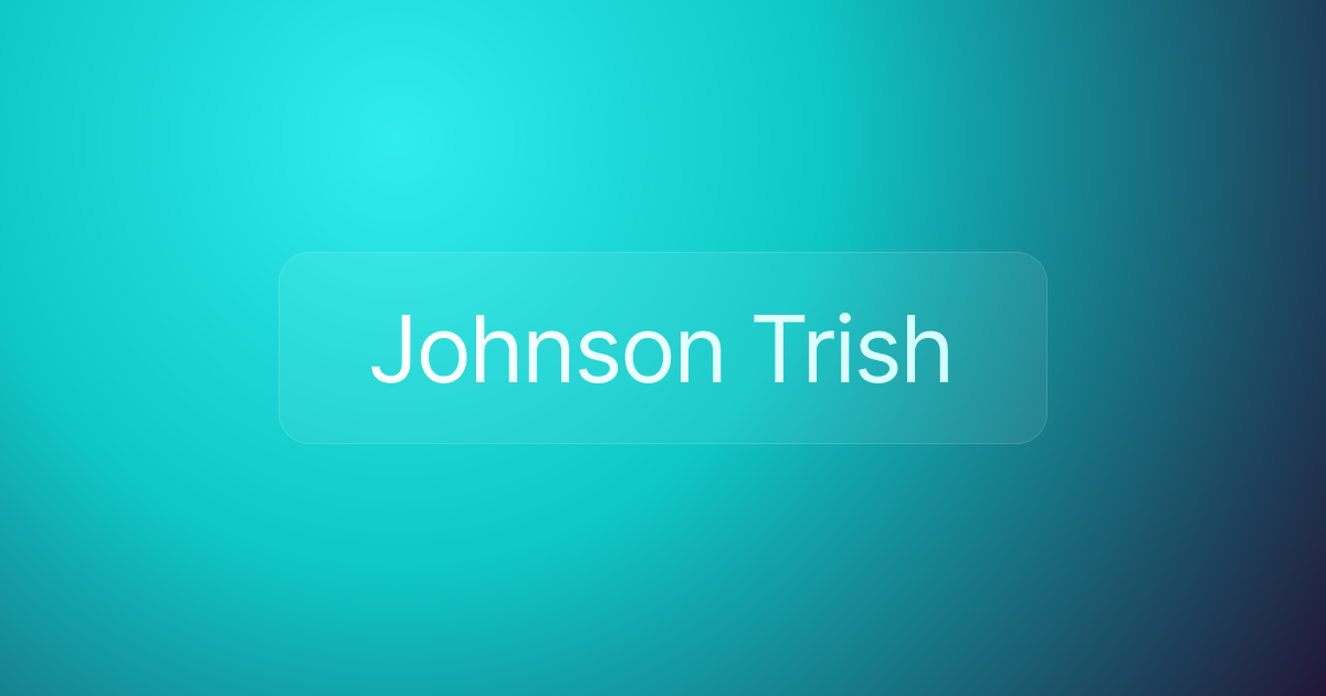 Johnson Trish