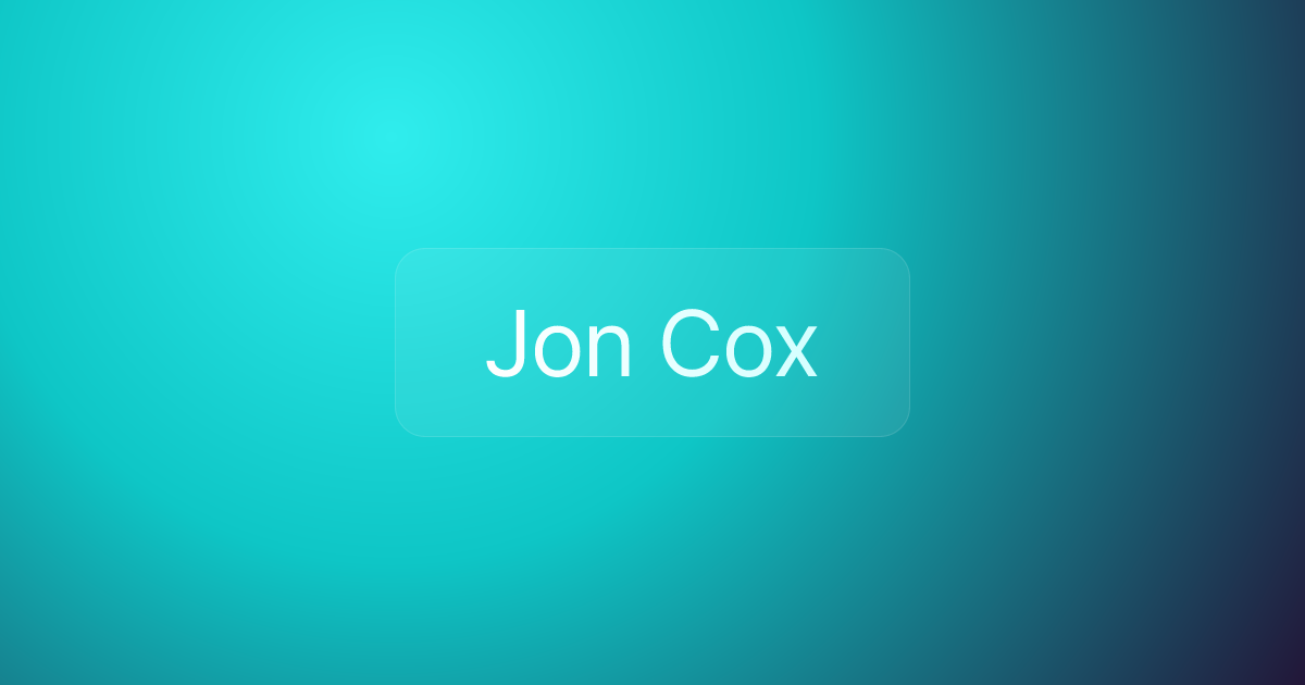 Jon Cox