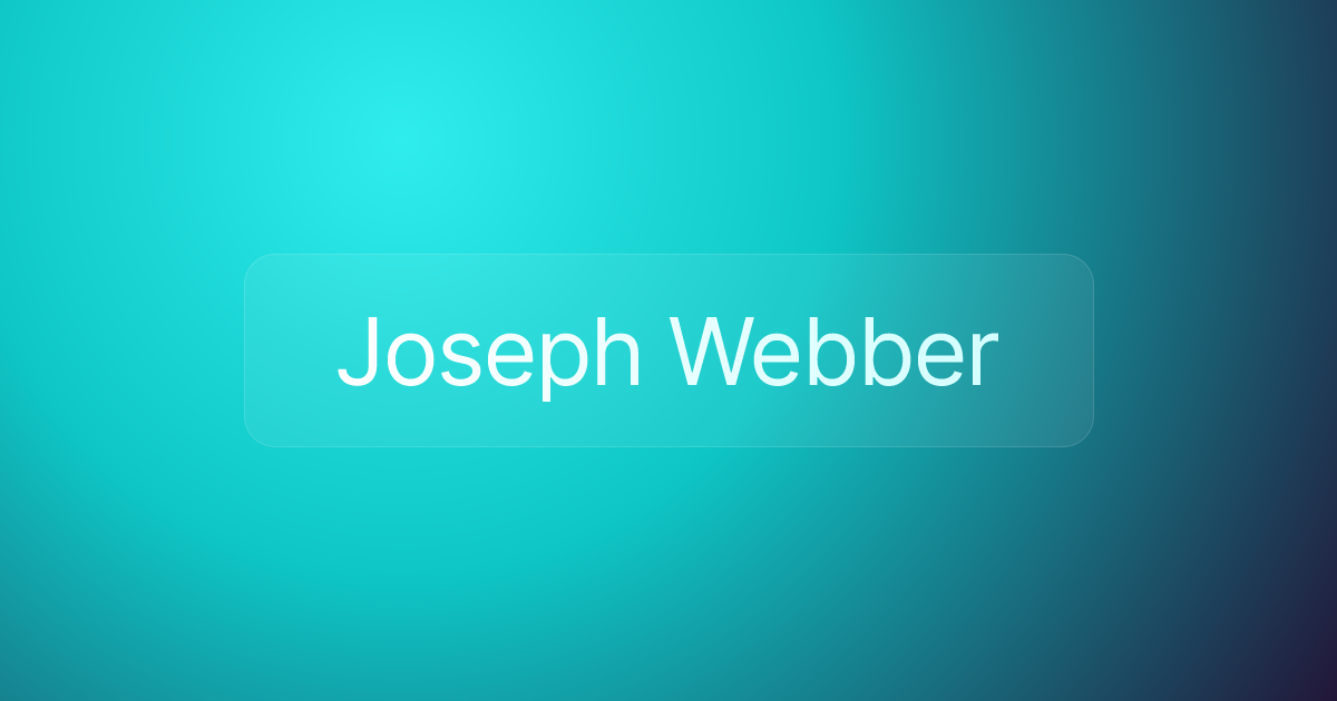 Joseph Webber