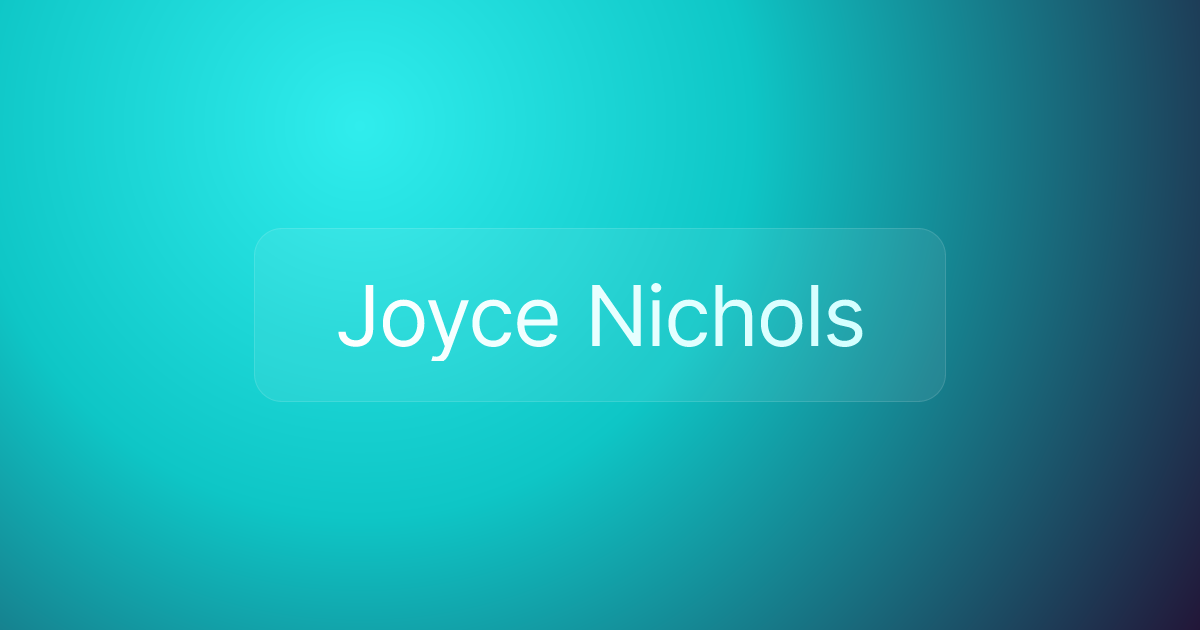Joyce Nichols