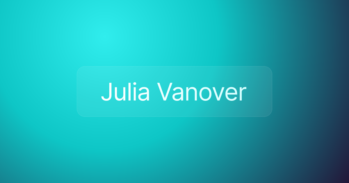 Julia Vanover