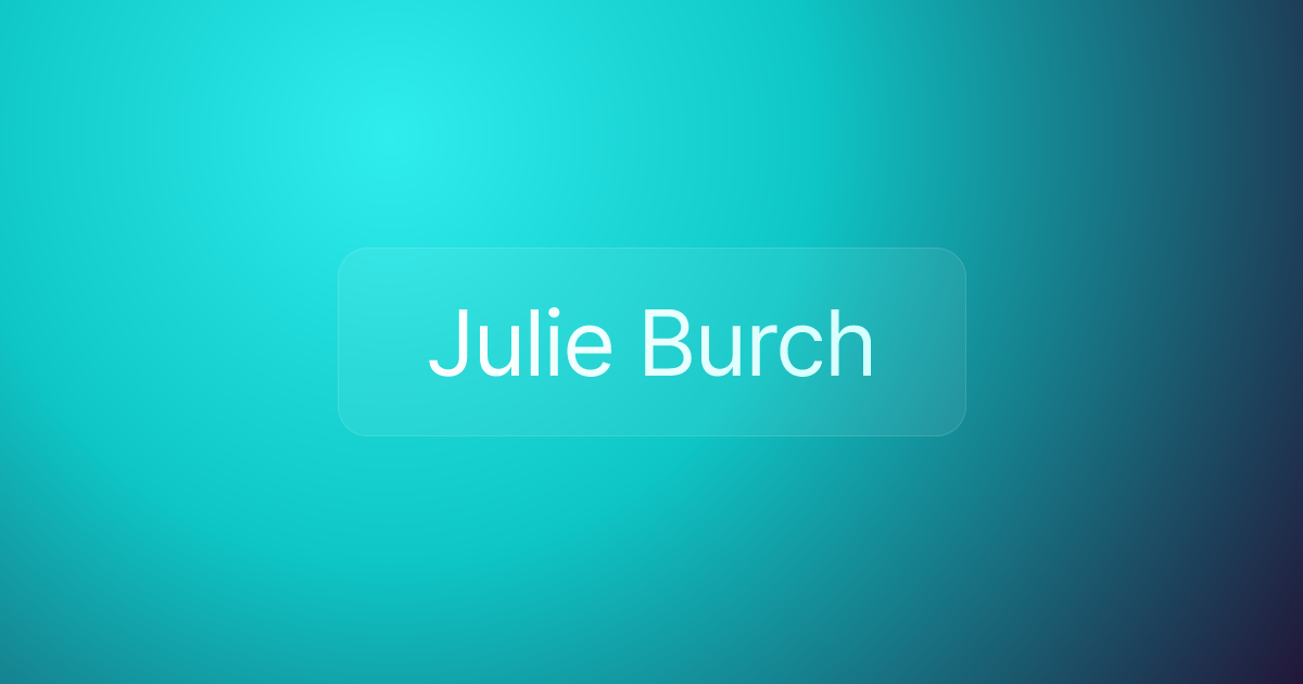 Julie Burch