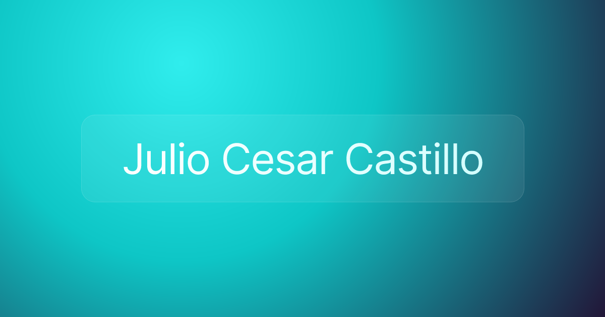 Julio Cesar Castillo