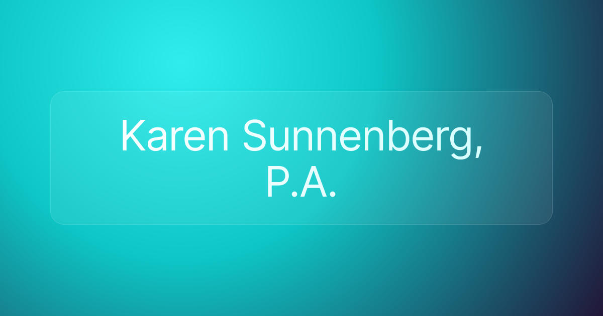 Karen Sunnenberg, P.A.