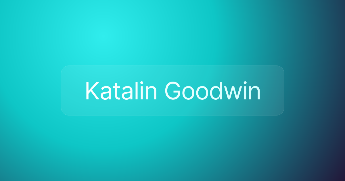 Katalin Goodwin