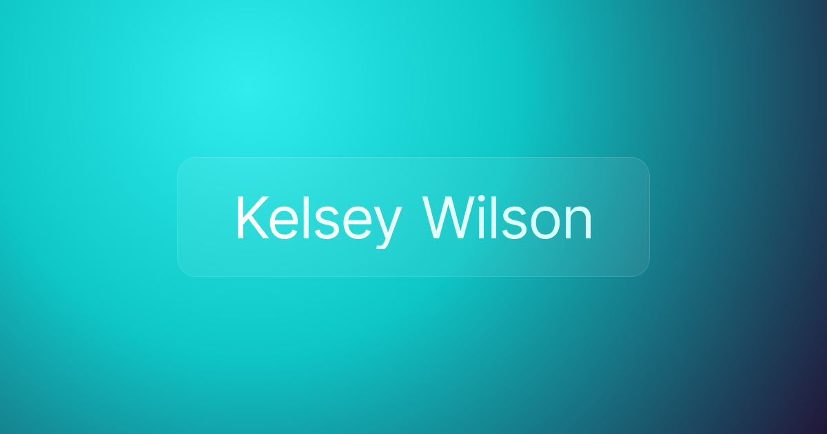 Kelsey Wilson
