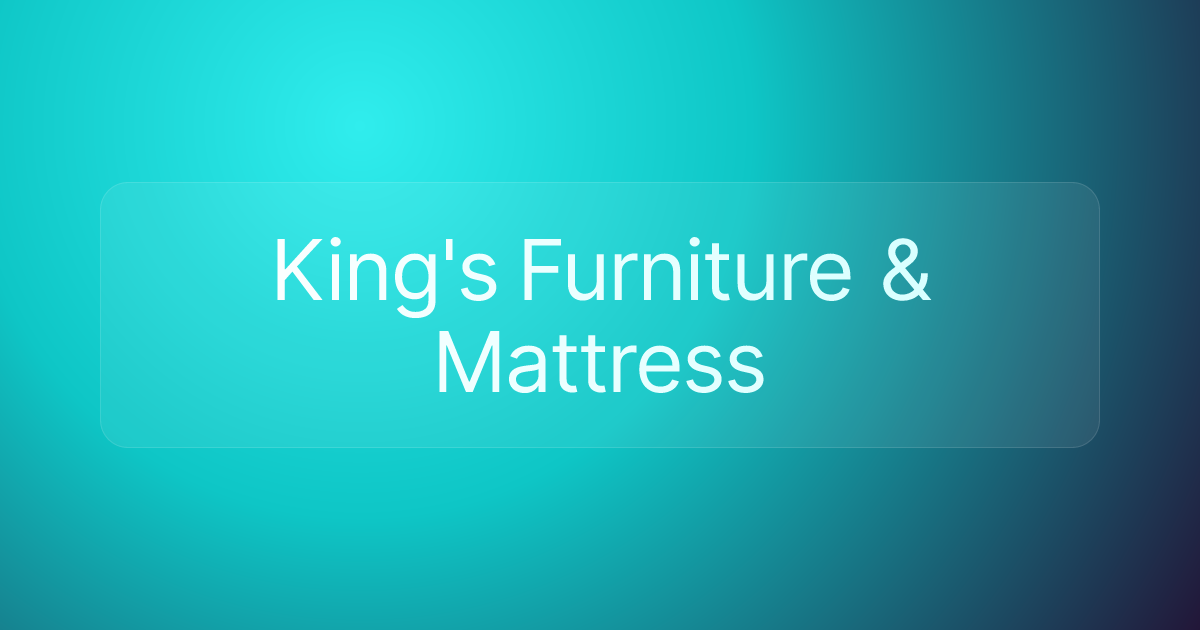 King's Furniture & Mattress