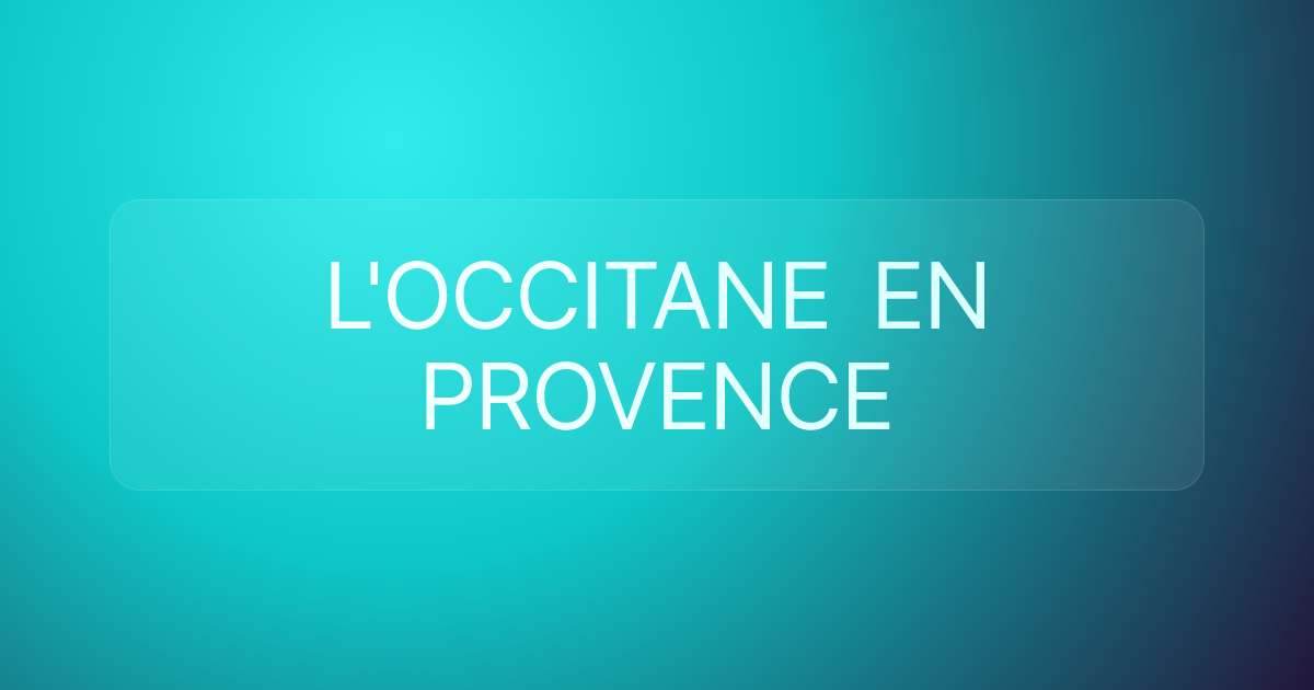 L'OCCITANE EN PROVENCE