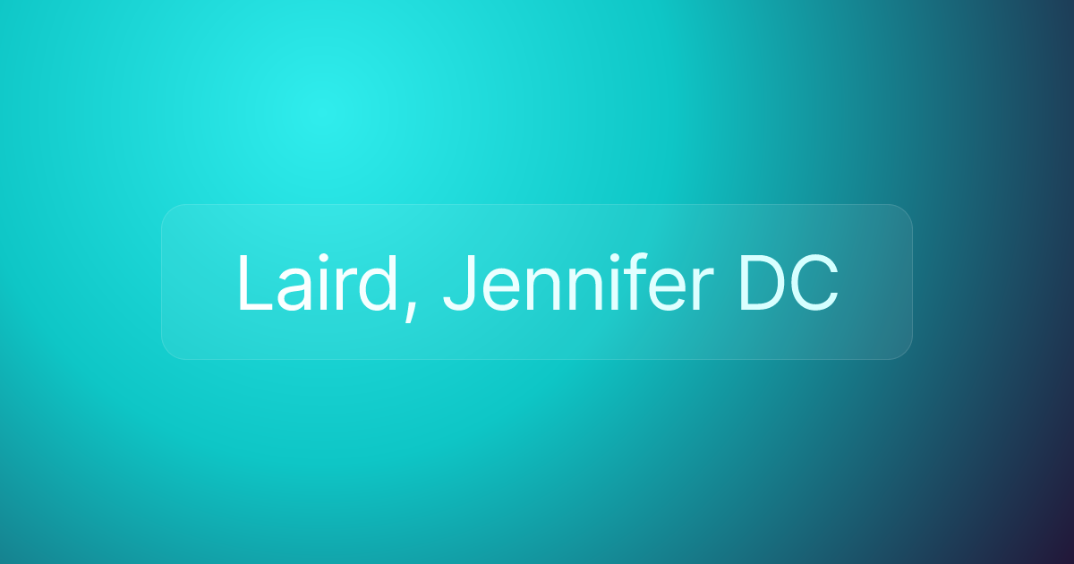 Laird, Jennifer DC