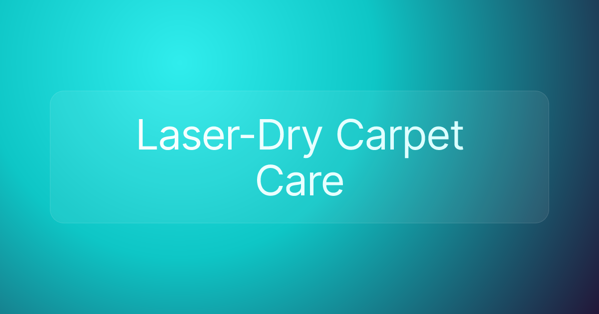 Laser-Dry Carpet Care