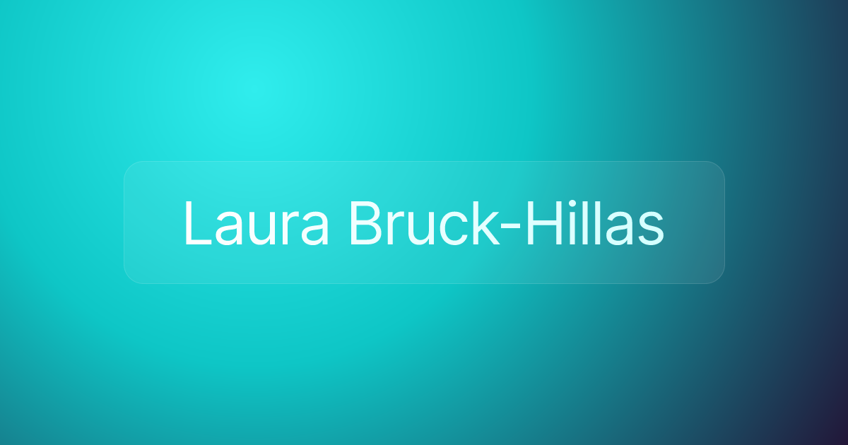 Laura Bruck-Hillas
