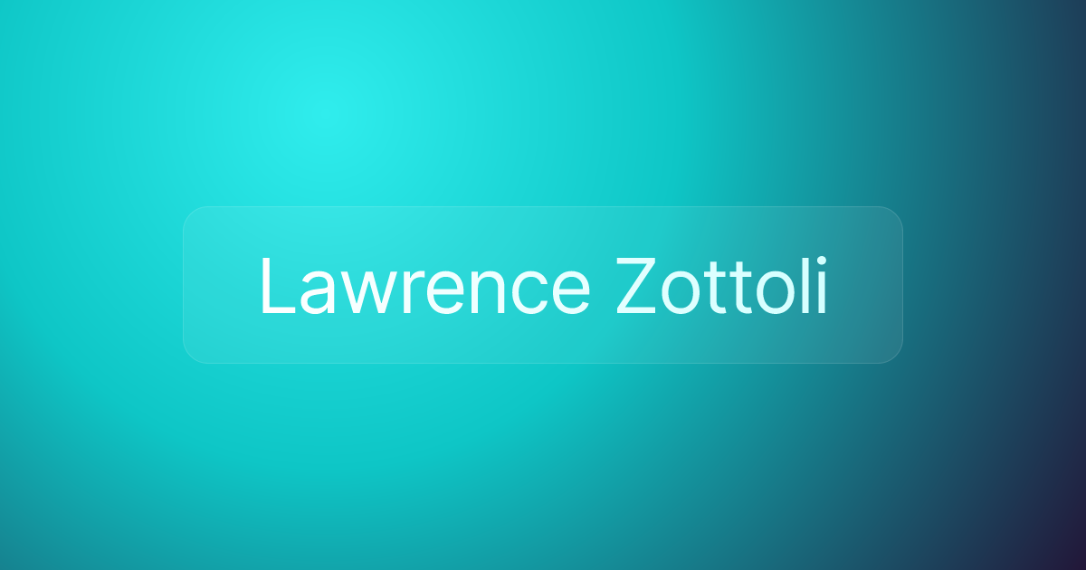 Lawrence Zottoli