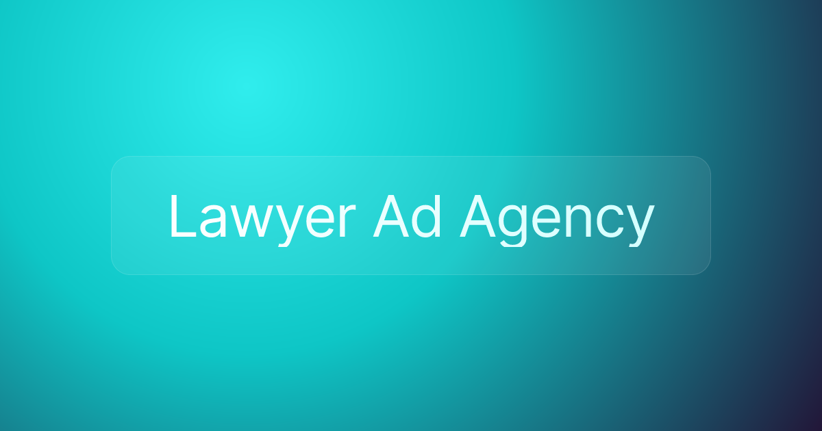 Lawyer Ad Agency