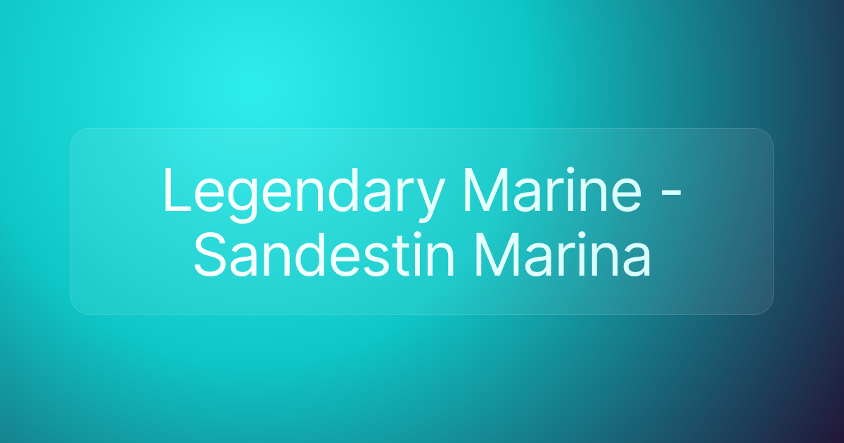 Legendary Marine - Sandestin Marina