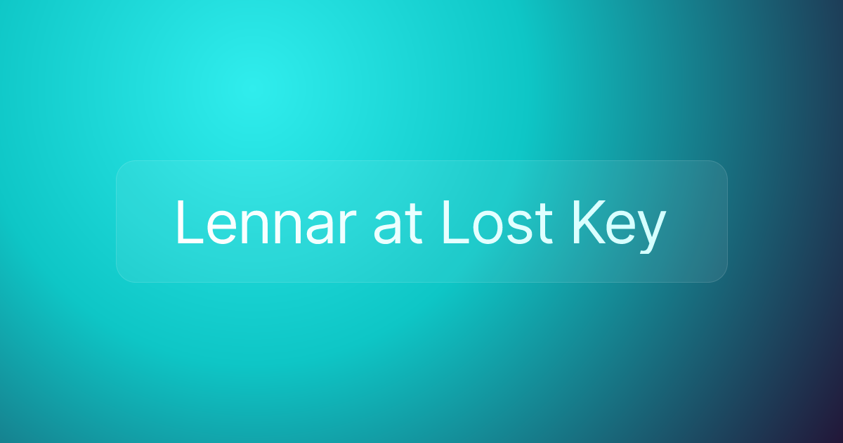 Lennar at Lost Key