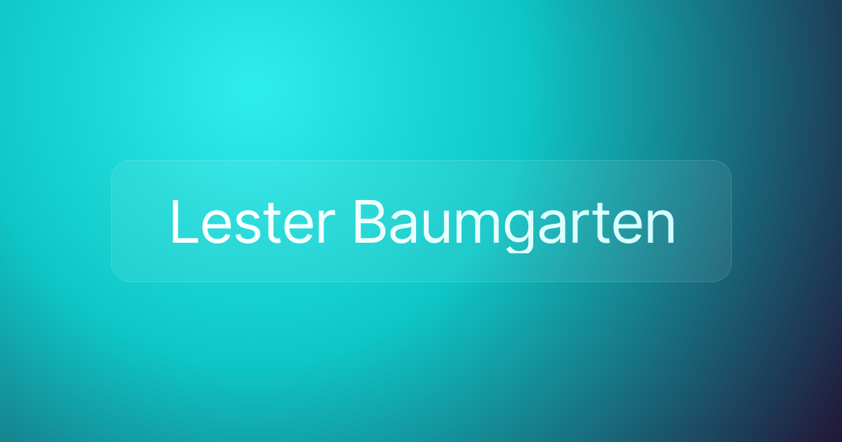 Lester Baumgarten