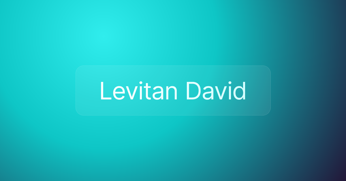 Levitan David