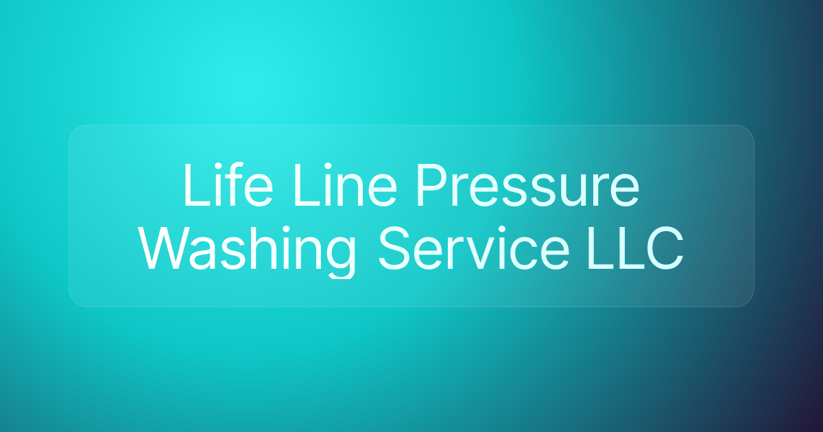 Life Line Pressure Washing Service LLC