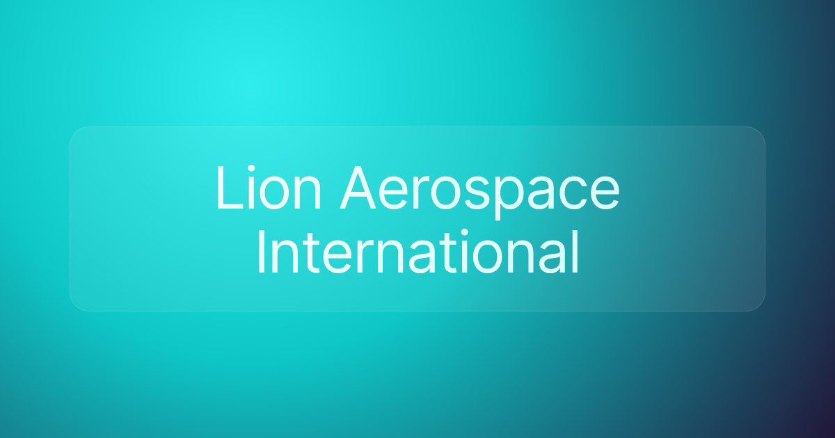 Lion Aerospace International
