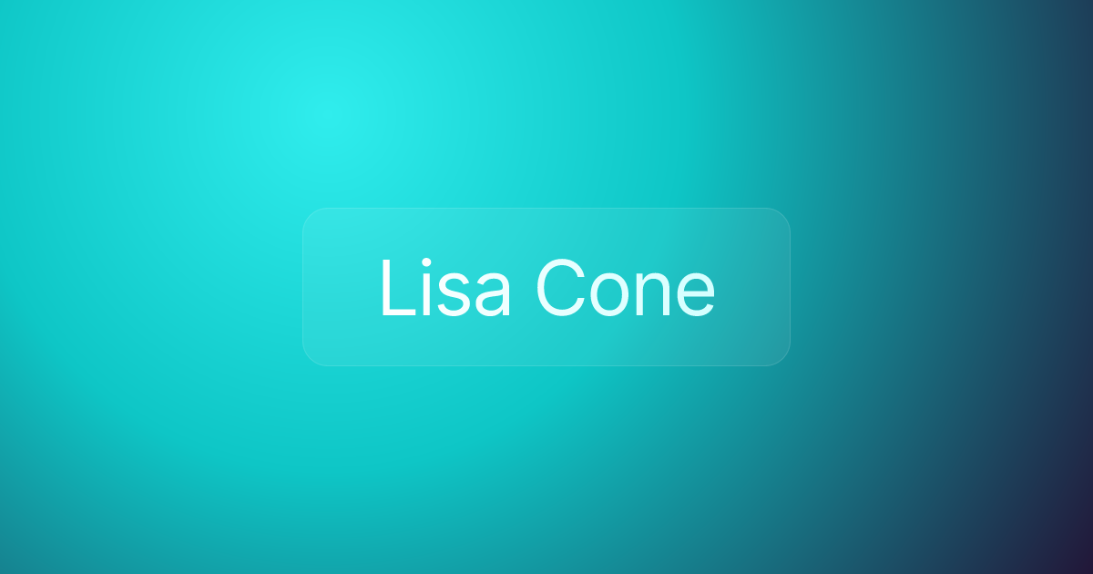 Lisa Cone