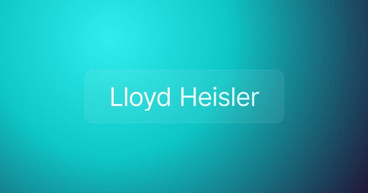 Lloyd Heisler