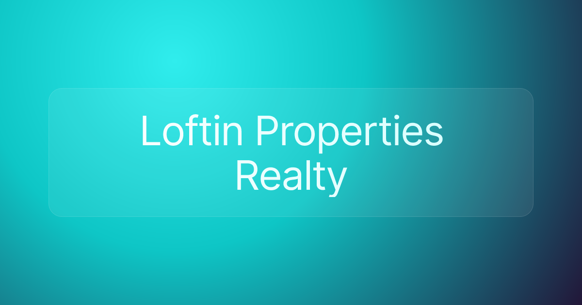 Loftin Properties Realty