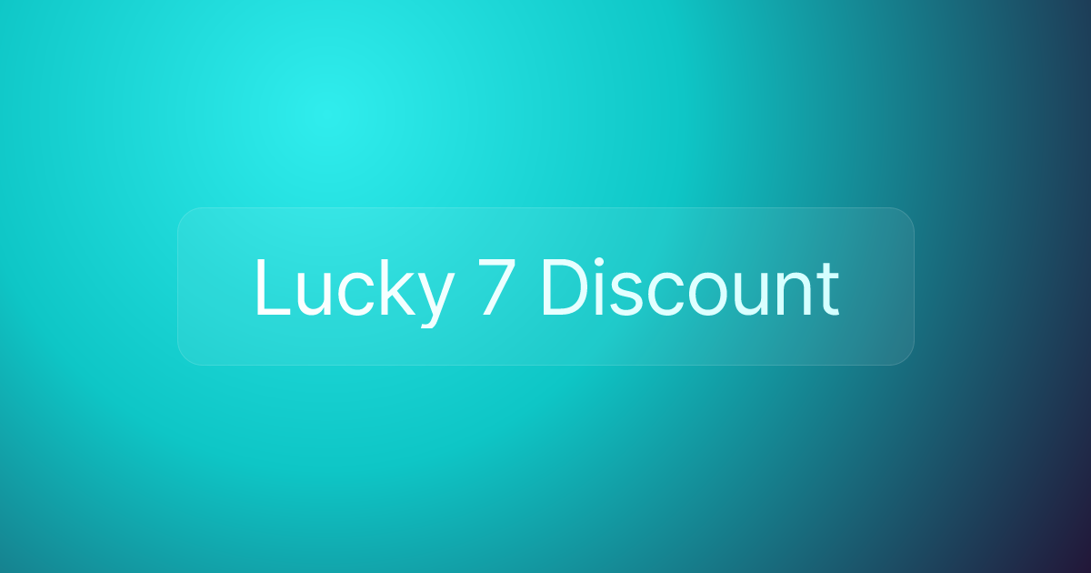 Lucky 7 Discount