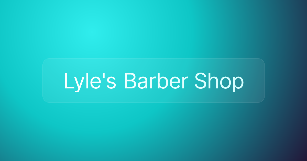 Lyle's Barber Shop