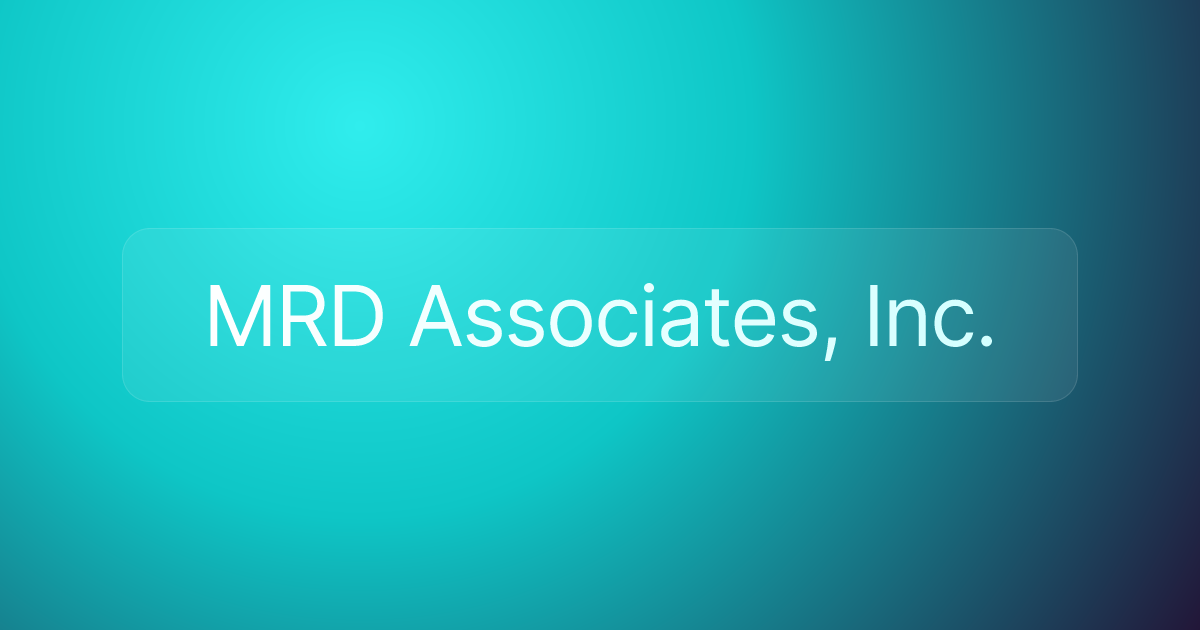 MRD Associates, Inc.