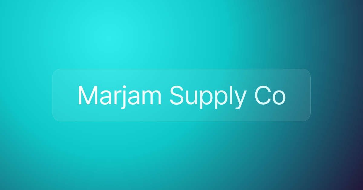 Marjam Supply Co