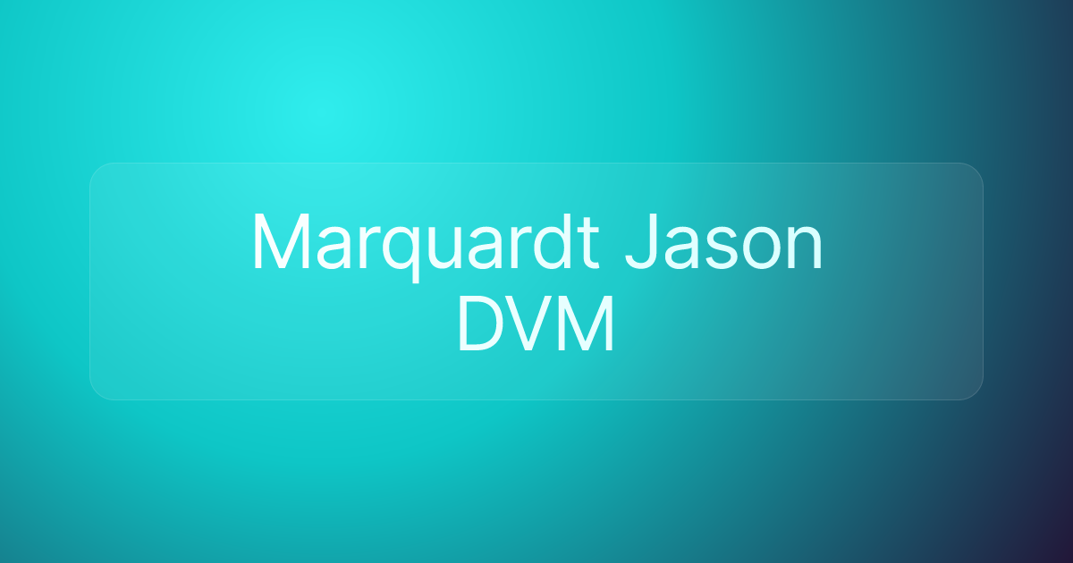 Marquardt Jason DVM