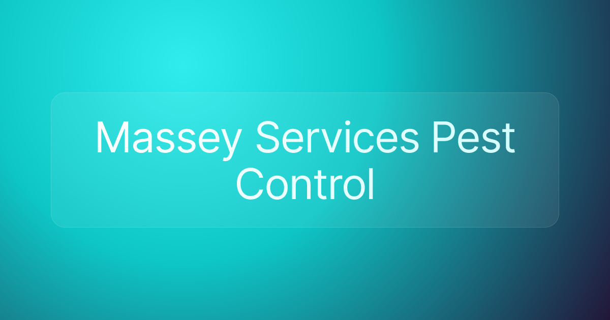 Massey Services Pest Control