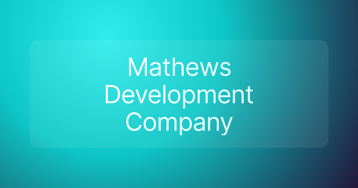 Mathews Development Company