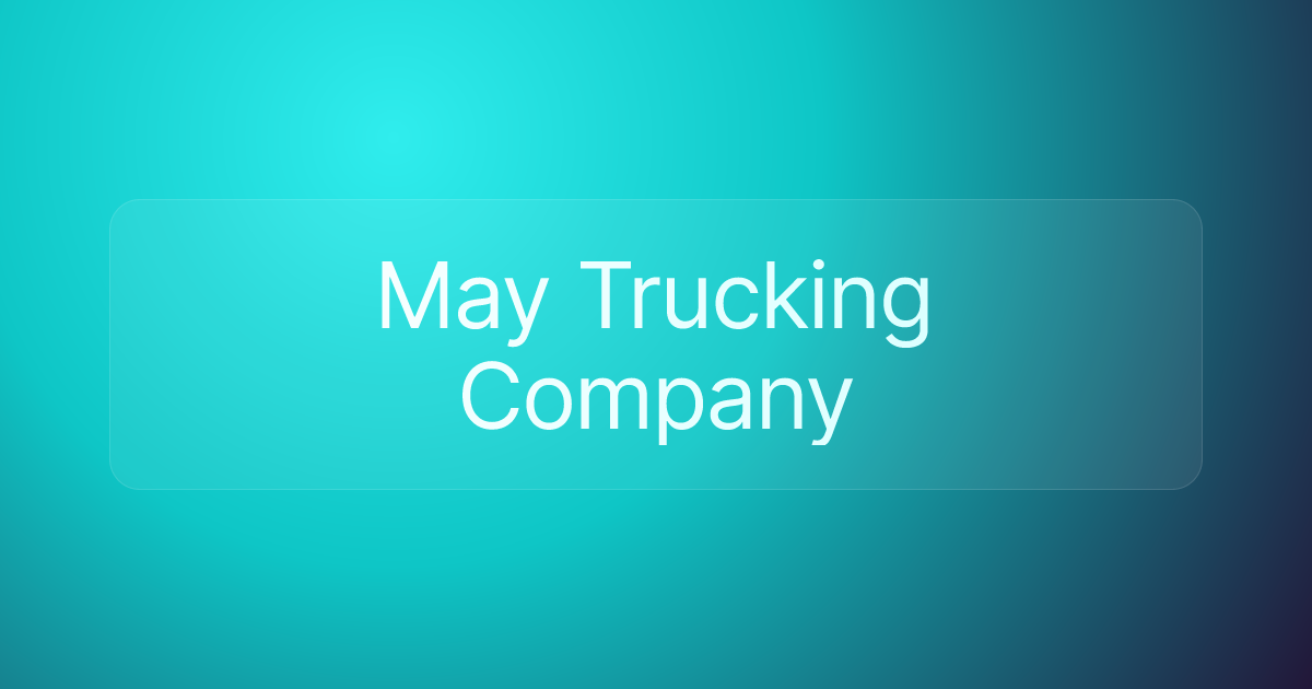 May Trucking Company