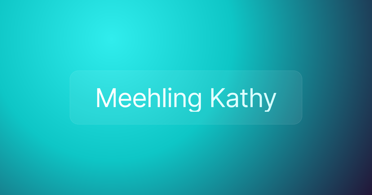 Meehling Kathy
