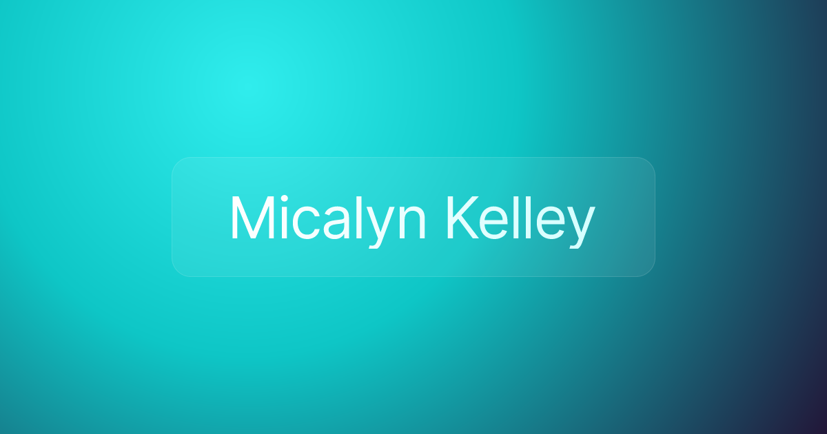 Micalyn Kelley